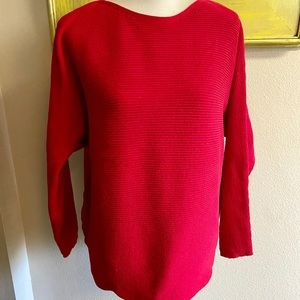 Lane Bryant kimono sleeve sweater red lightweight
